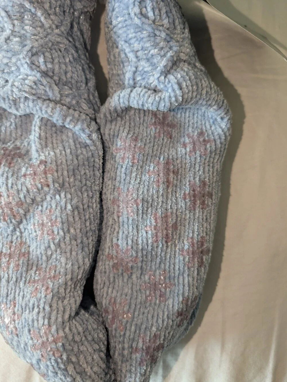 4/$16 ❇️ Rachel Zoe Periwinkle Sherpa Lined Slipper Socks